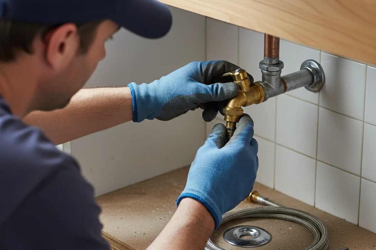Shutoff valve and fitting work during Well Pump Repair in Carolina Beach